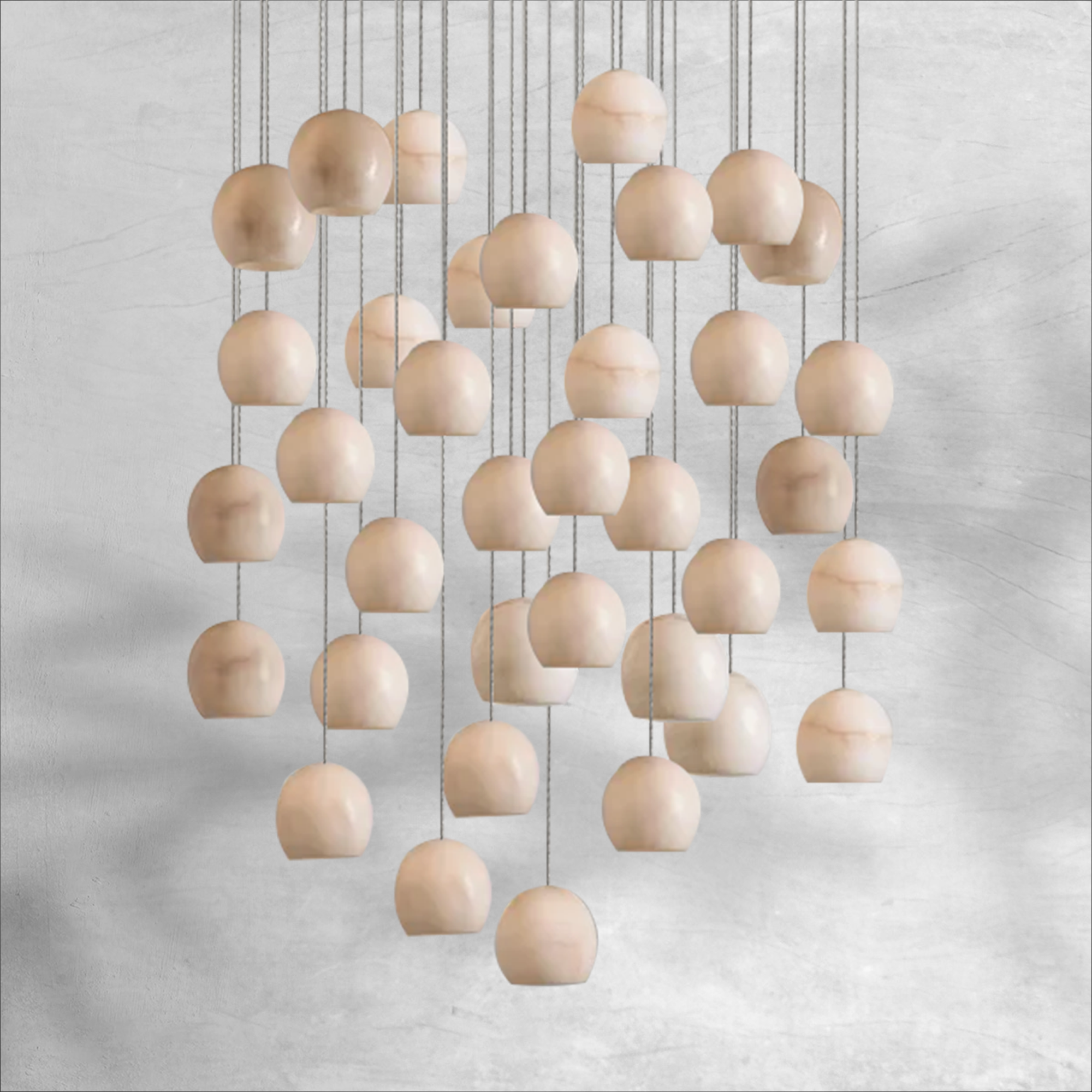 Arica Round Chandelier 3/7/15/36 Light