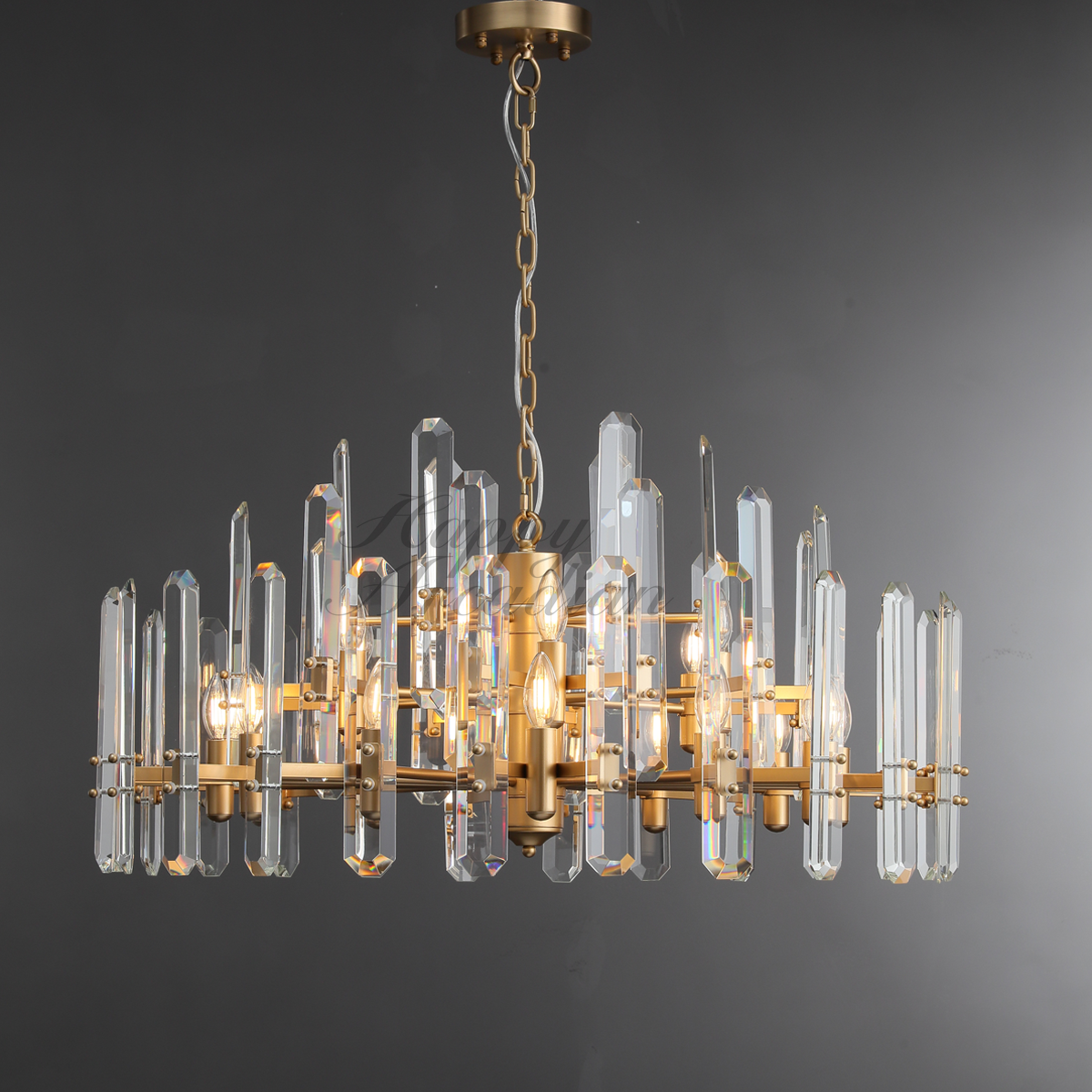 Bonnie Crystal Chandelier for Living Room Bedroom Kitchen Island