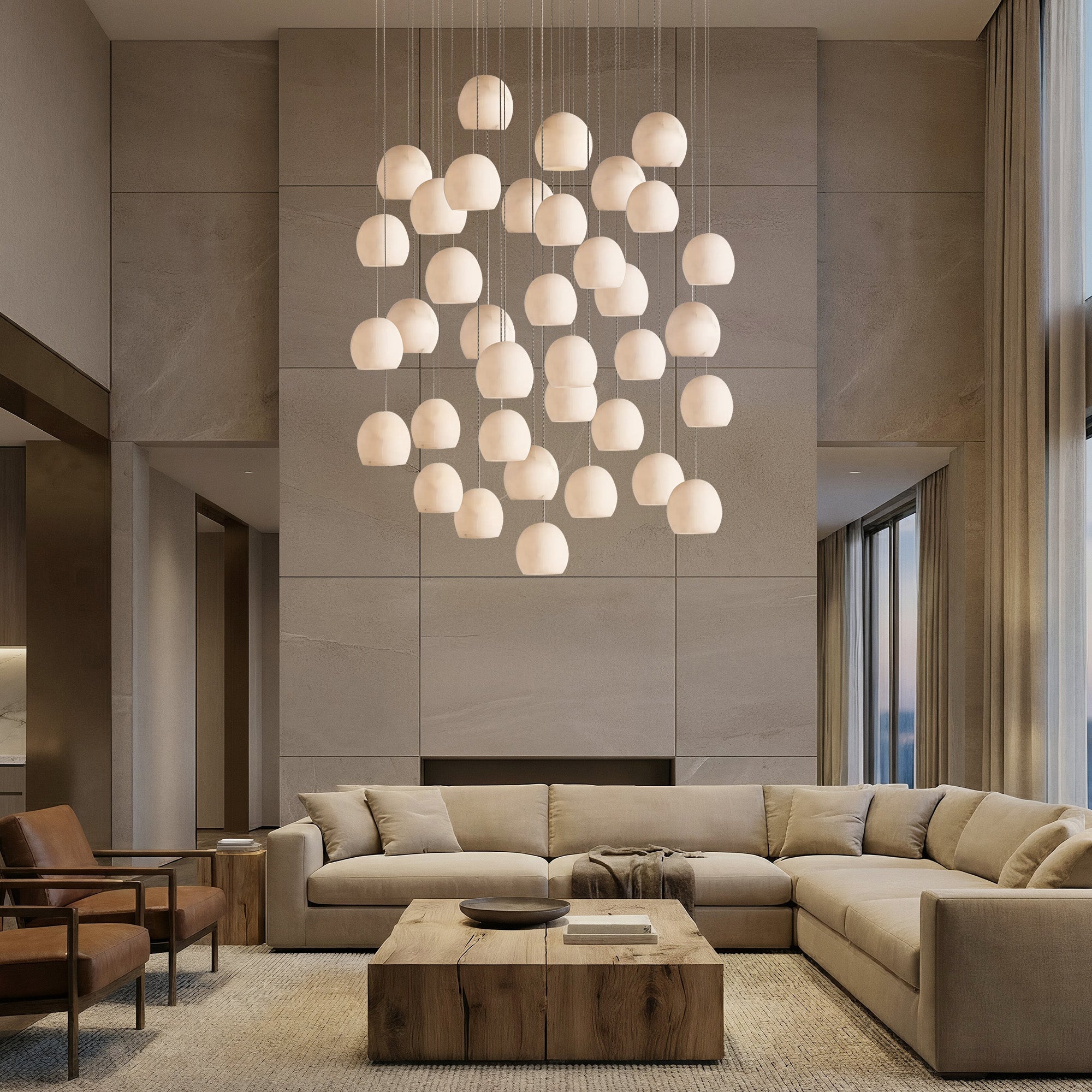 Arica Round Chandelier 3/7/15/36 Light