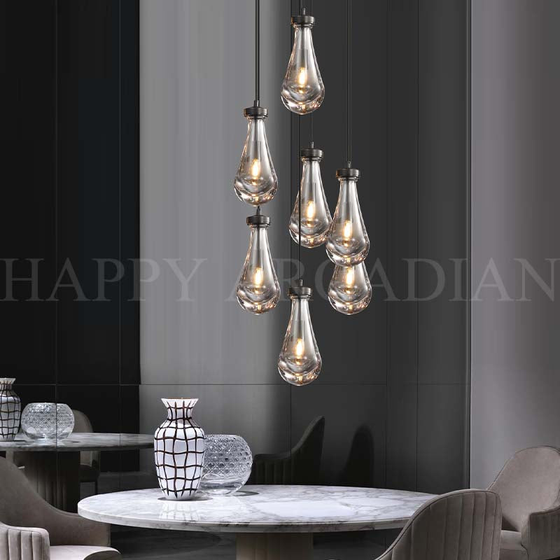 HA Raindrop Round Chandelier  18",7-Lights