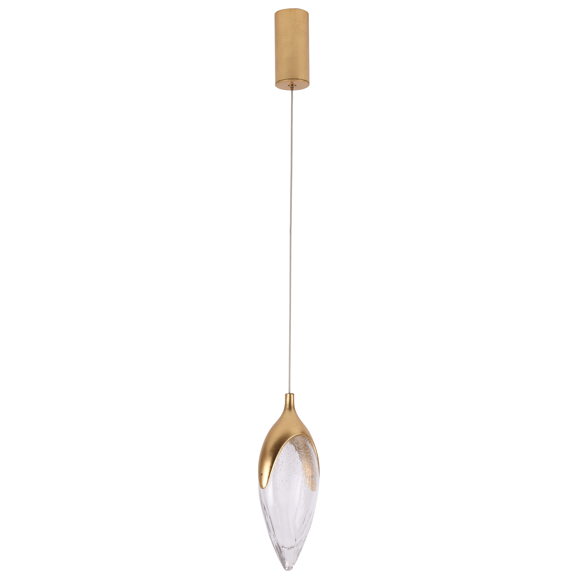 Olive Modern Brass Pendant Lamp