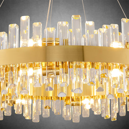 Modern Round Crystal Chandelier