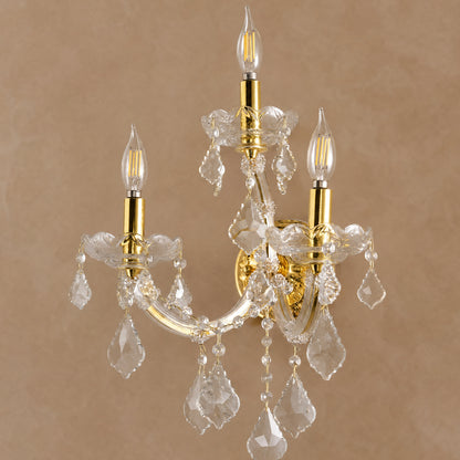 Extra Large Elegant Crystal Chandelier in Branch Style with Candle Layers for Stairs Living Room and Foyer