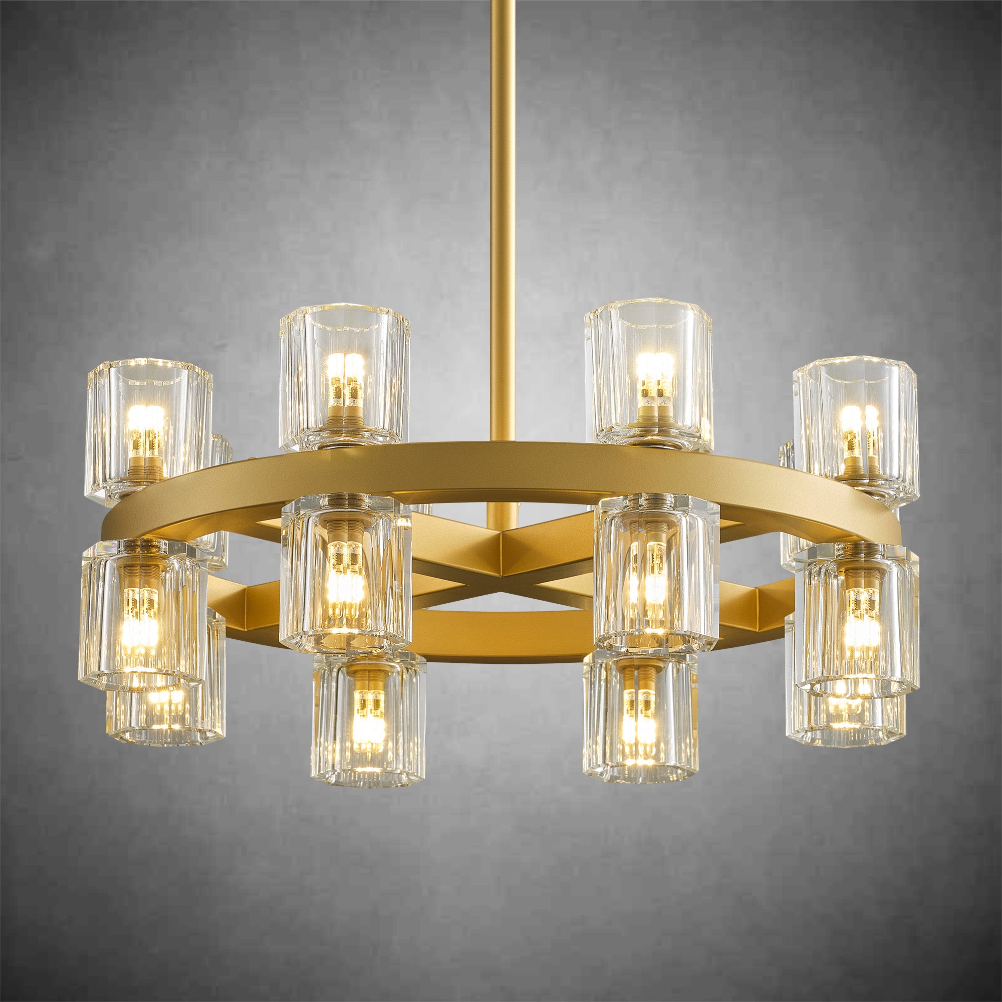 Black Wagon Wheel Chandelier