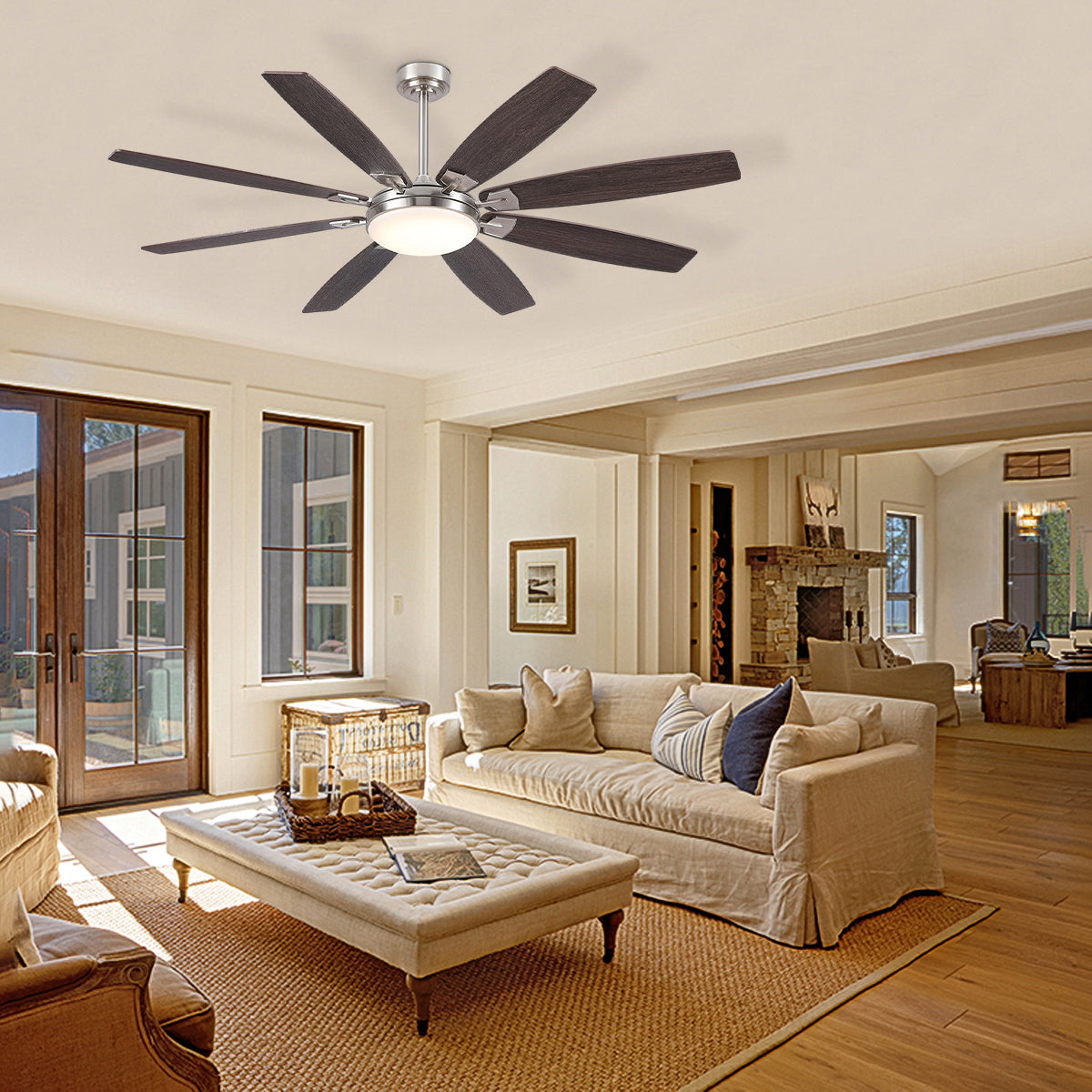 Zephyra Ceiling Fans with Lights 66"