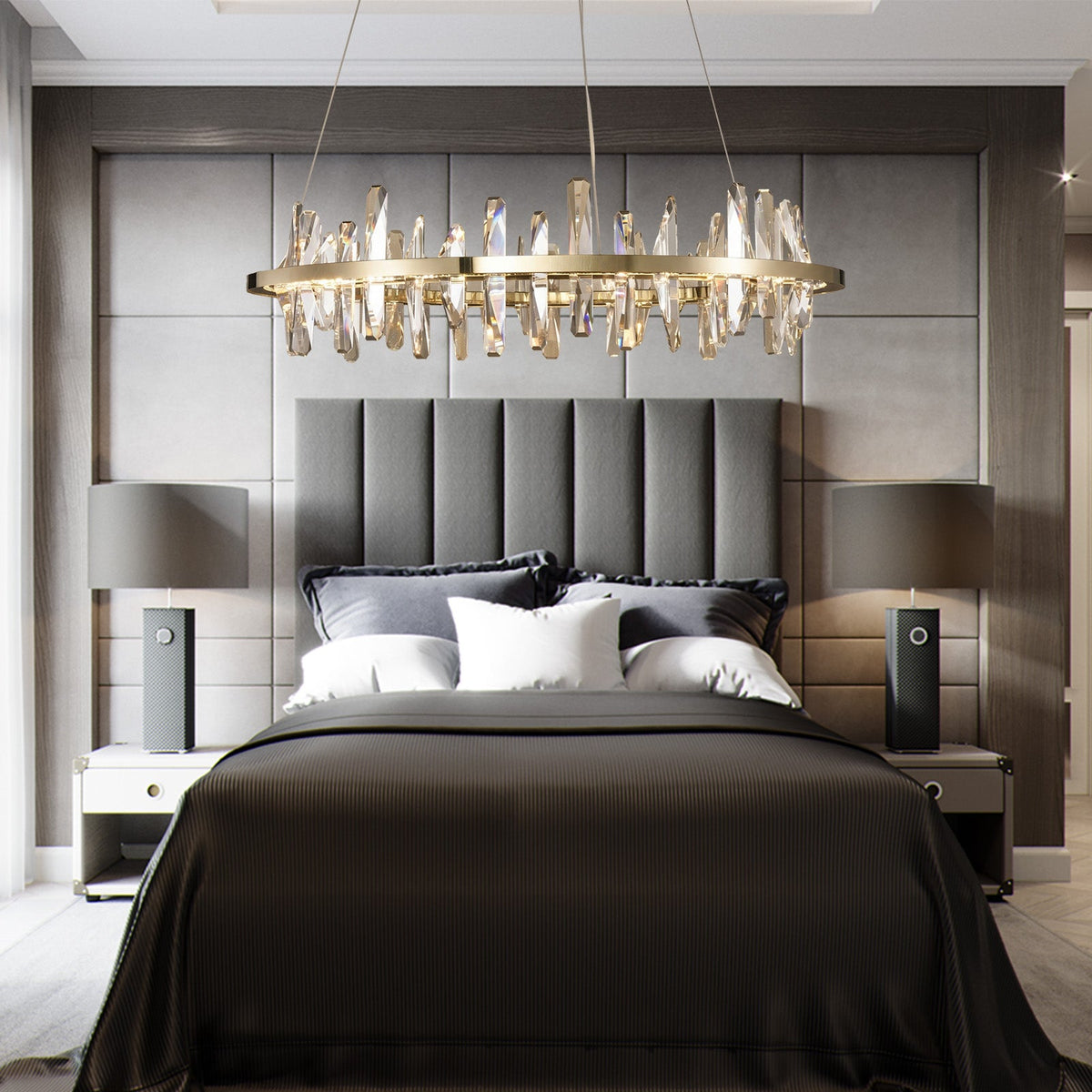 Mira Ring Crystal Chandelier