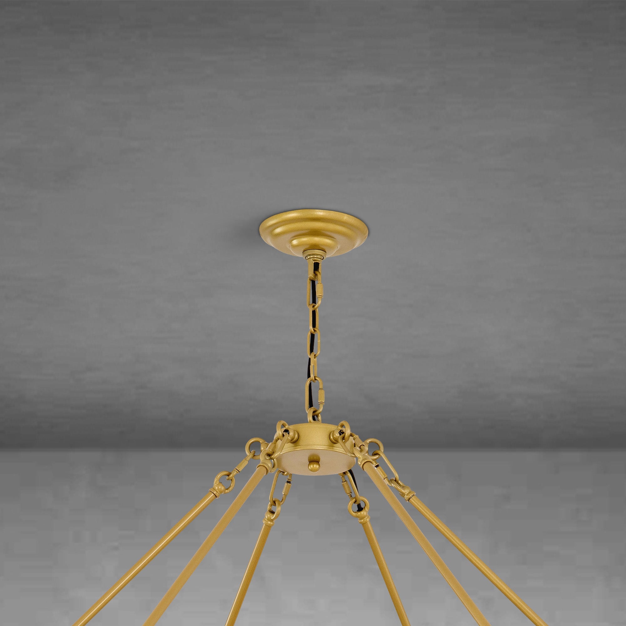 Modern wheel-shaped Chandelier