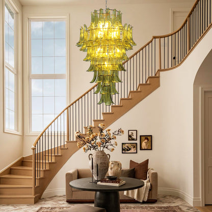 Green Petalo Murano Chandelier 29.5" 35.4"