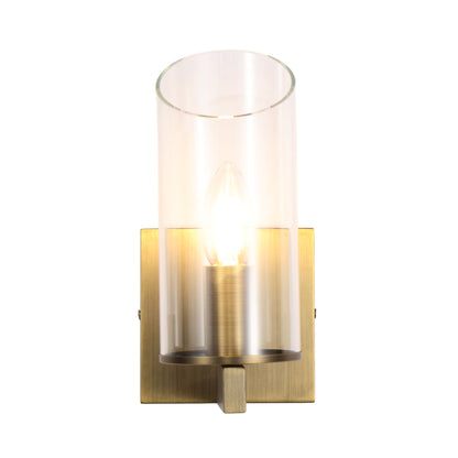 Modern Metal & Glass Wall Sconc