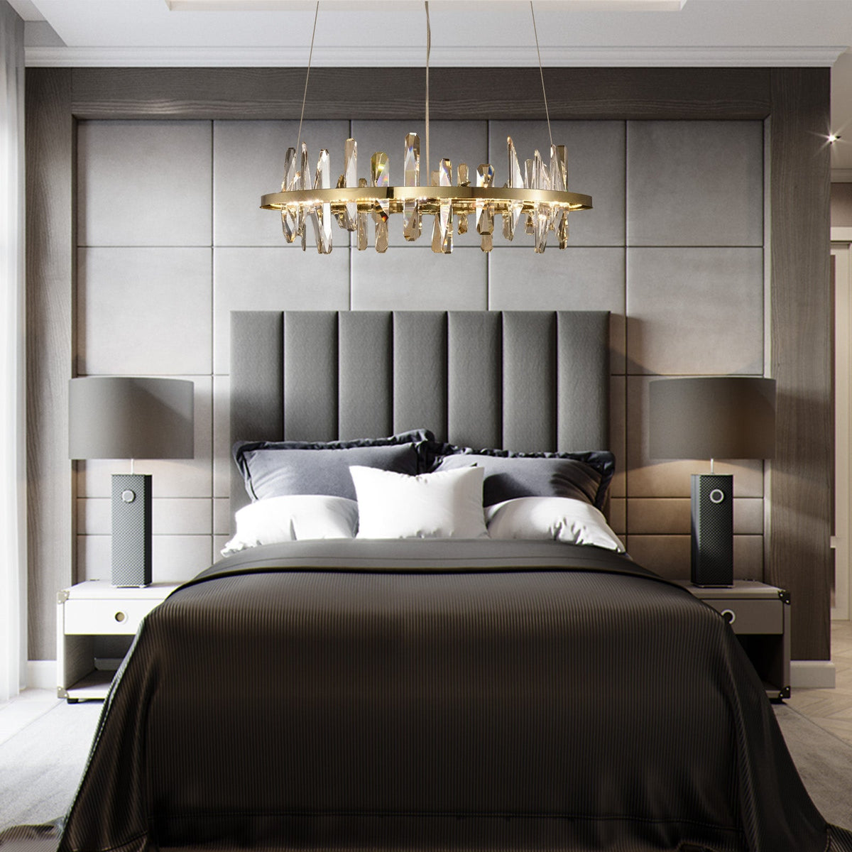 Mira Ring Crystal Chandelier