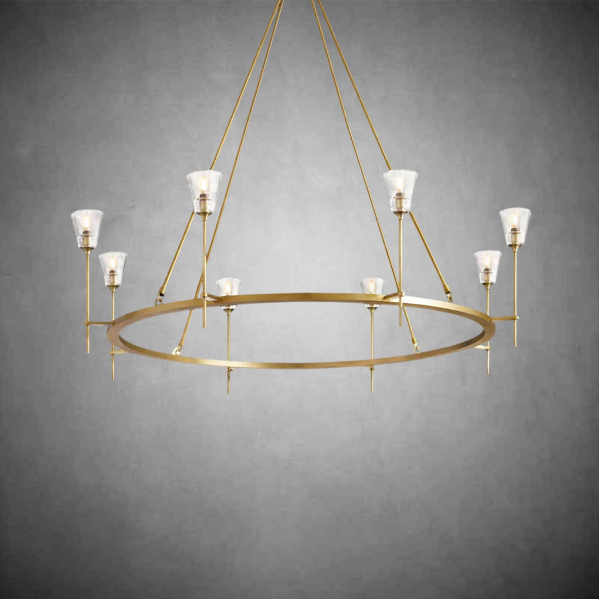 Rhodes Round Chandelier 58"