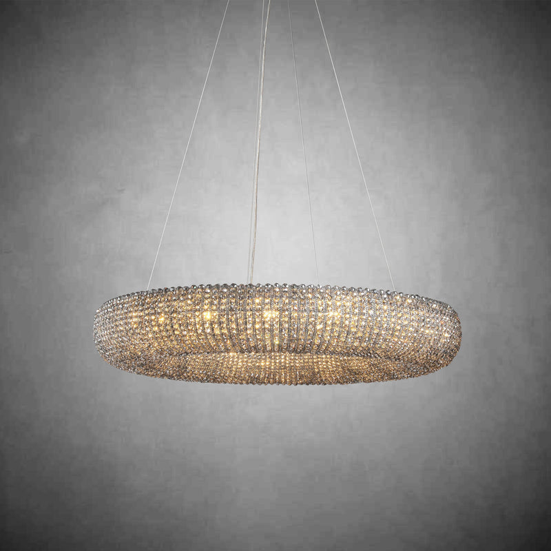 Amber Halo Ring Modern Crystal Chandelier
