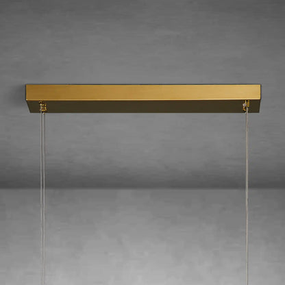 46.8" Adjustable Alabaster Chandelier Over Table for Dining Room
