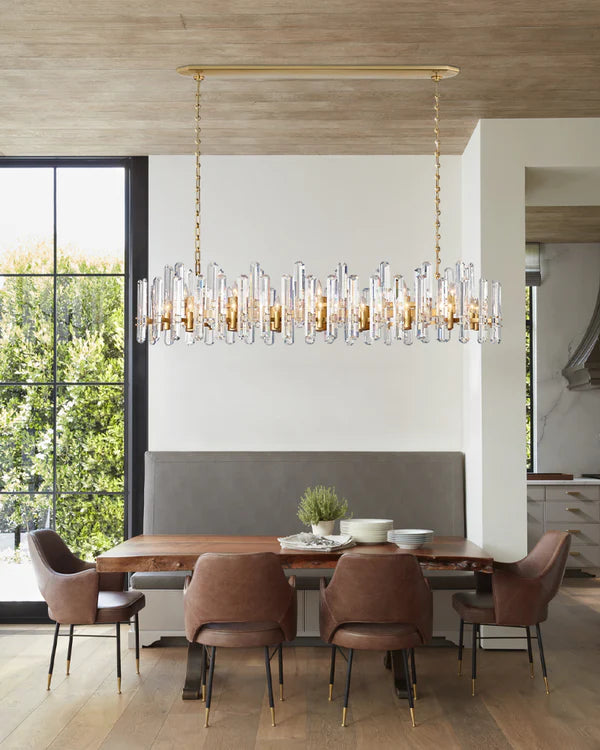 Boniton Prism Linear Chandelier 54"，24-Lights