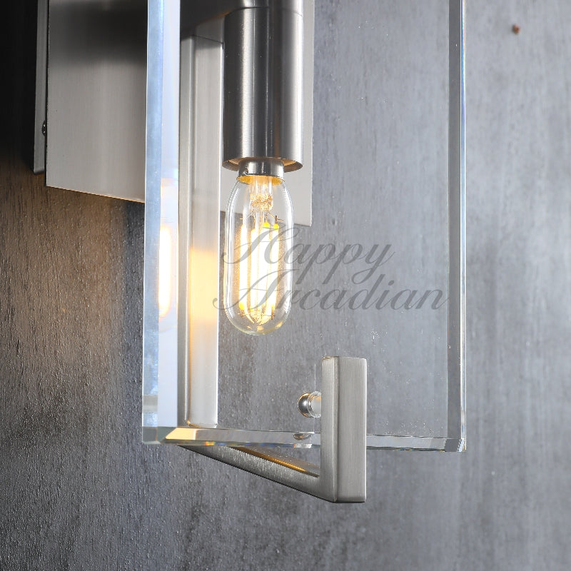 Sable Linear Glass Wall Sconce for 15''H 20''H 25''H