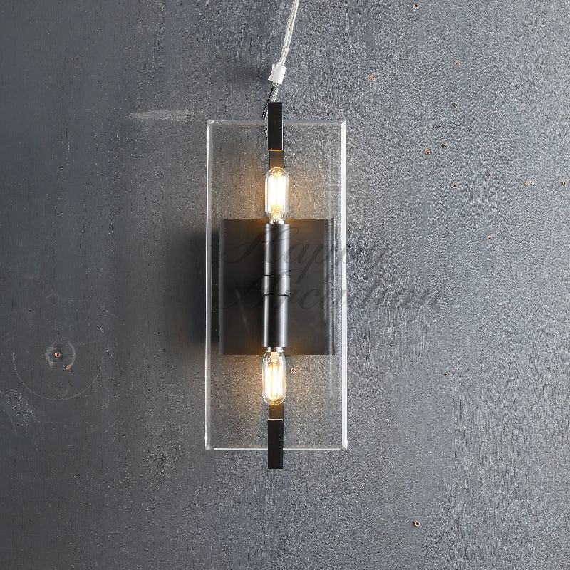 Sable Linear Glass Wall Sconce for 15''H 20''H 25''H