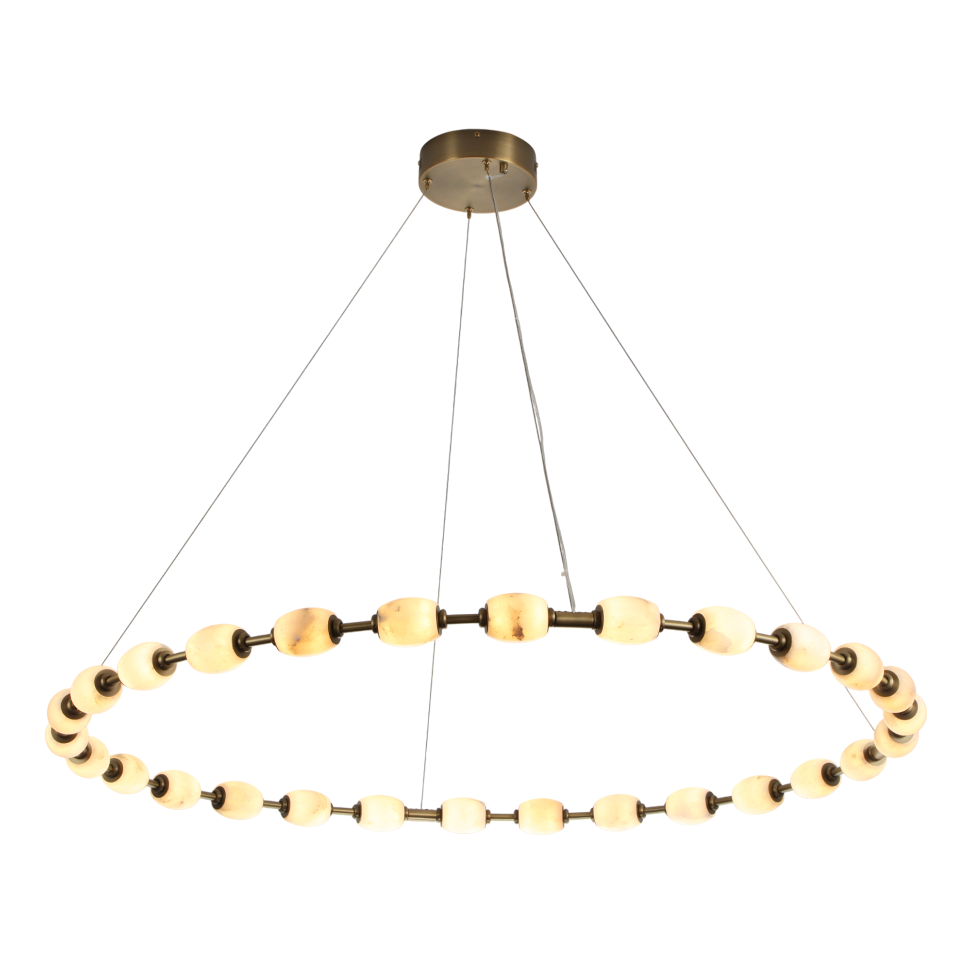 Alabaster Bead LED Pendant Light