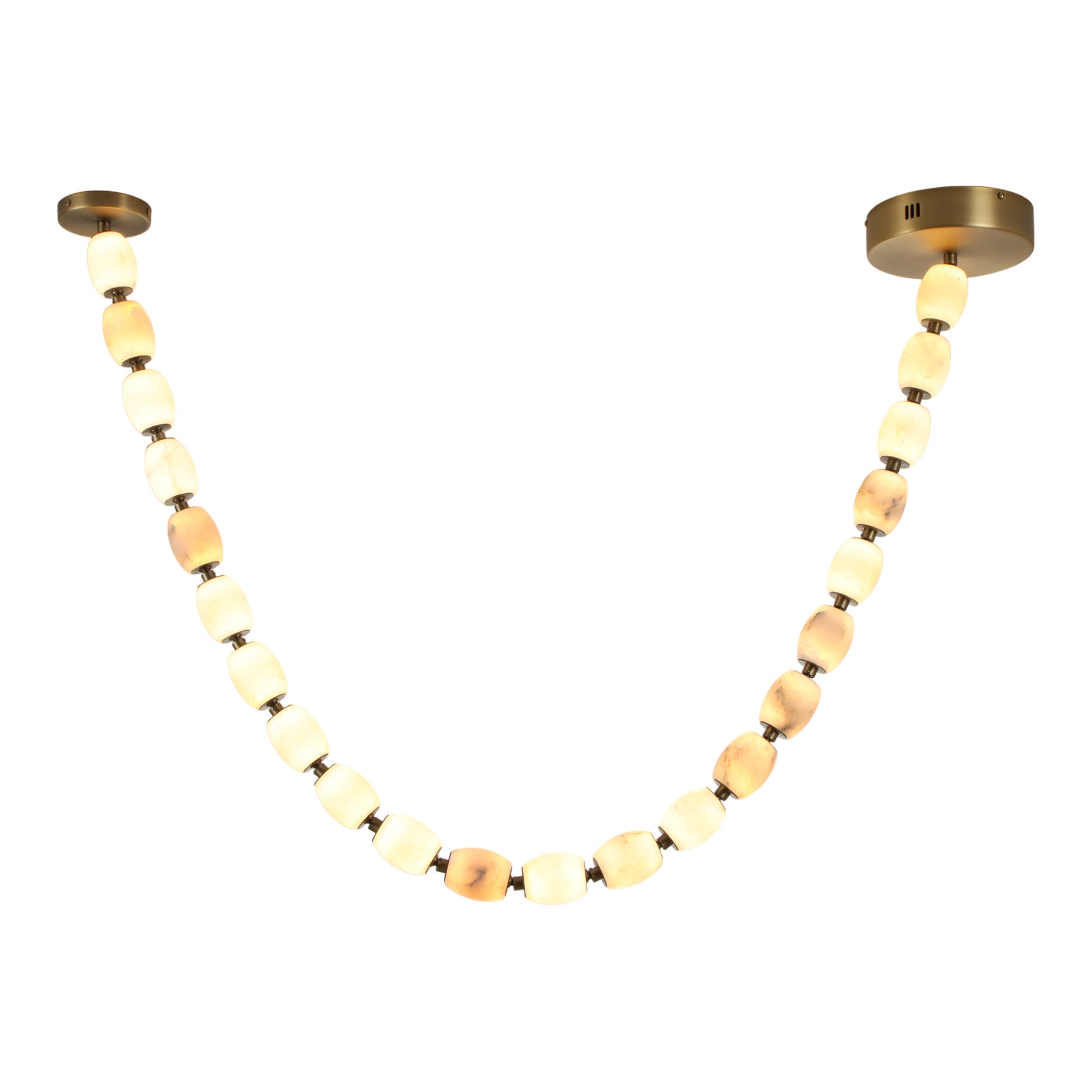 Alabaster Bead LED Pendant Light
