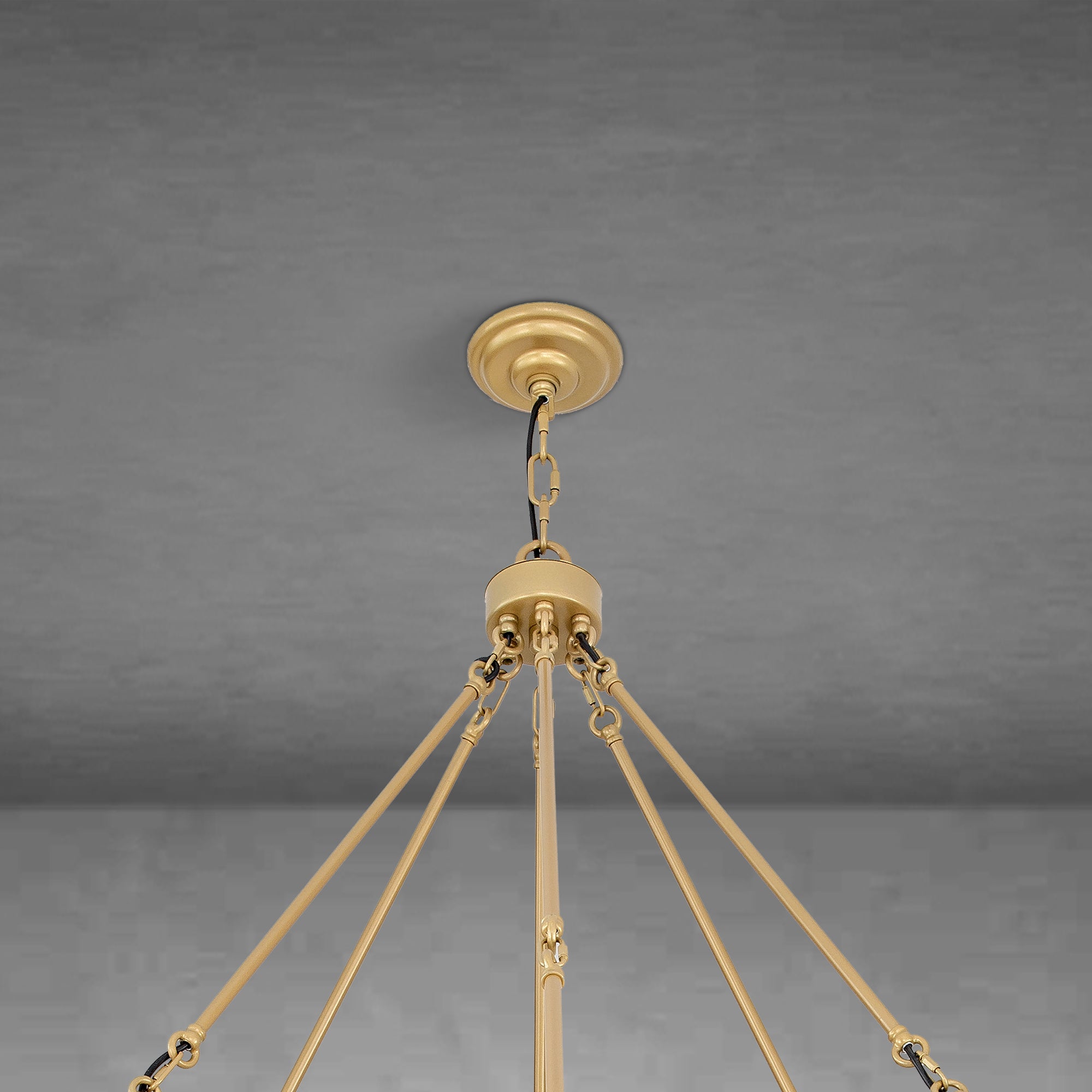 Modern wheel-shaped Chandelier
