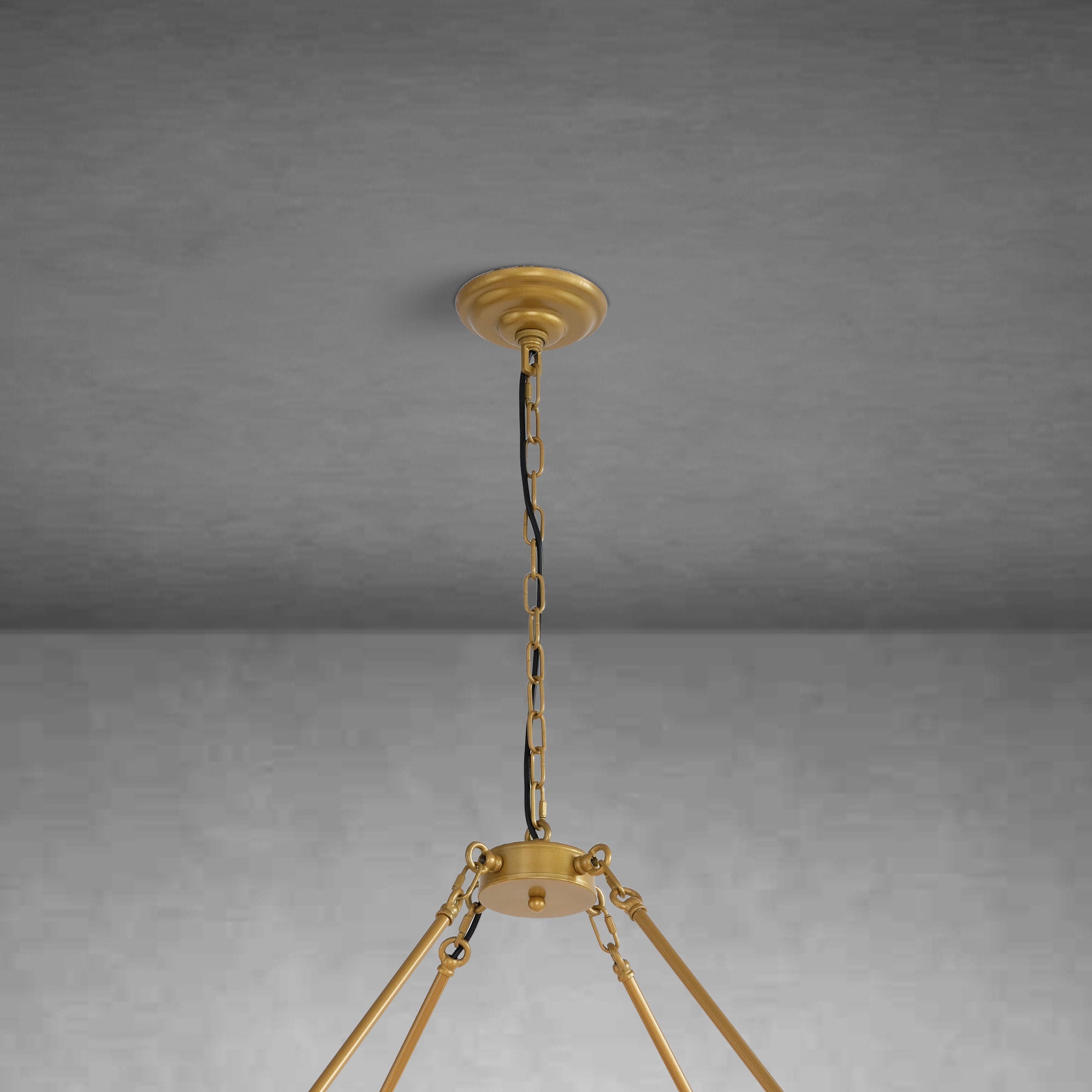 Modern wheel-shaped Chandelier