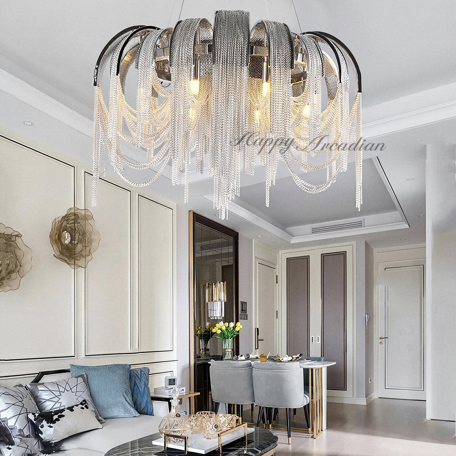 HA Alisa Luxury Round Decor Chandelier