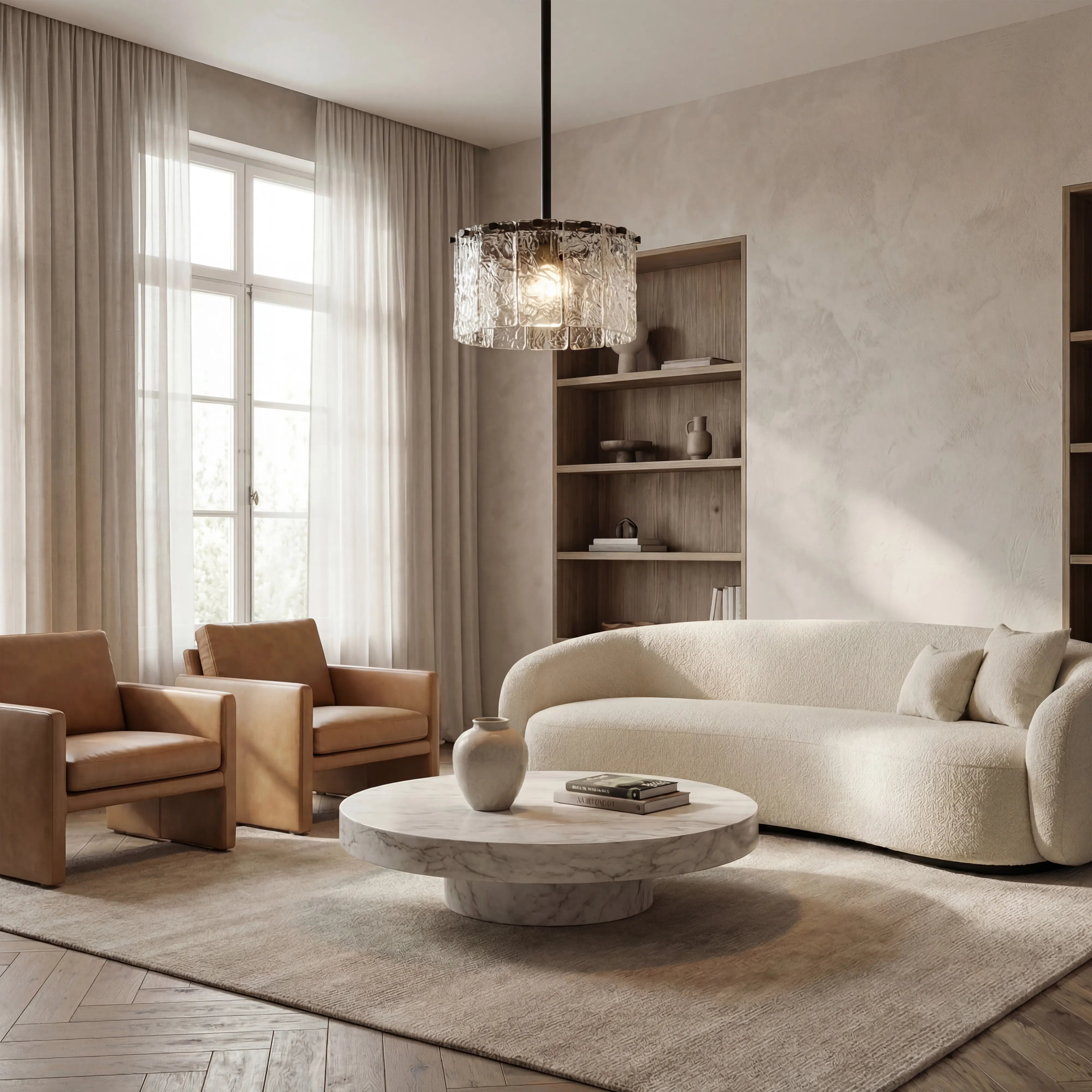 Haloire  Glass Pendant Light