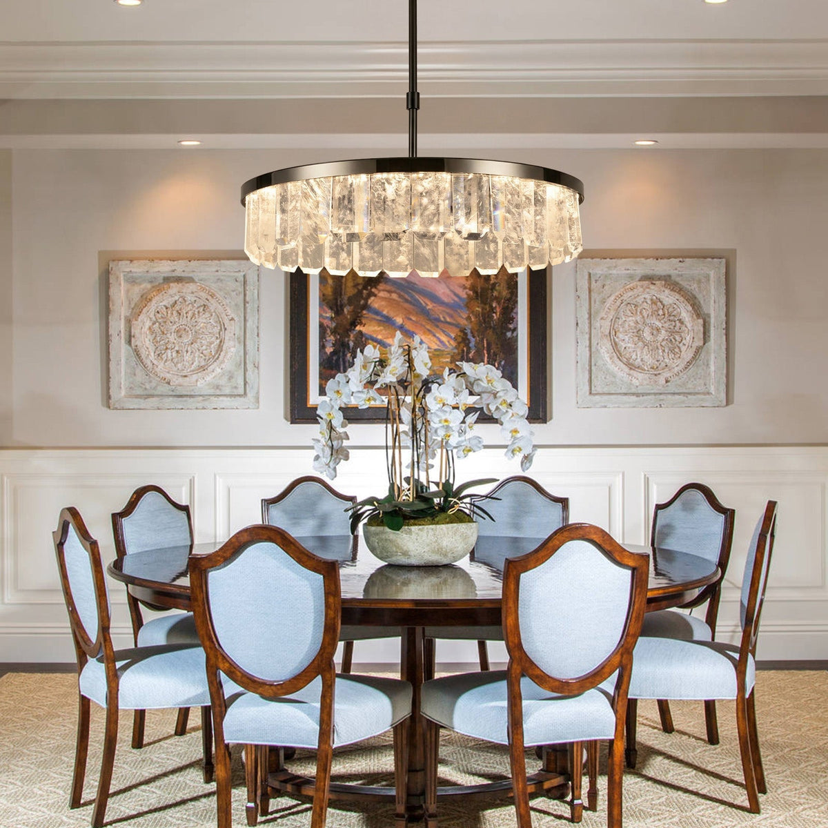 Selene Linear Crystal Chandelier