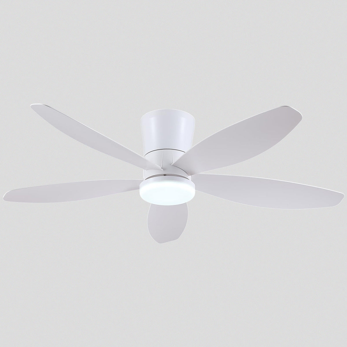 Indoor/Outdoor Recessed Black Ceiling Fan Light