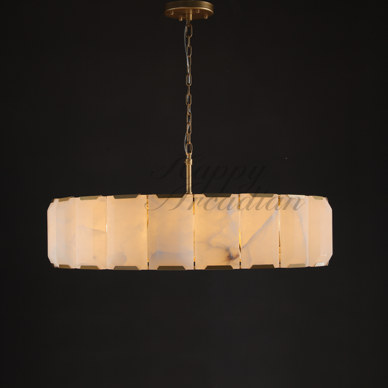 Halloway Calcite Round Chandelier