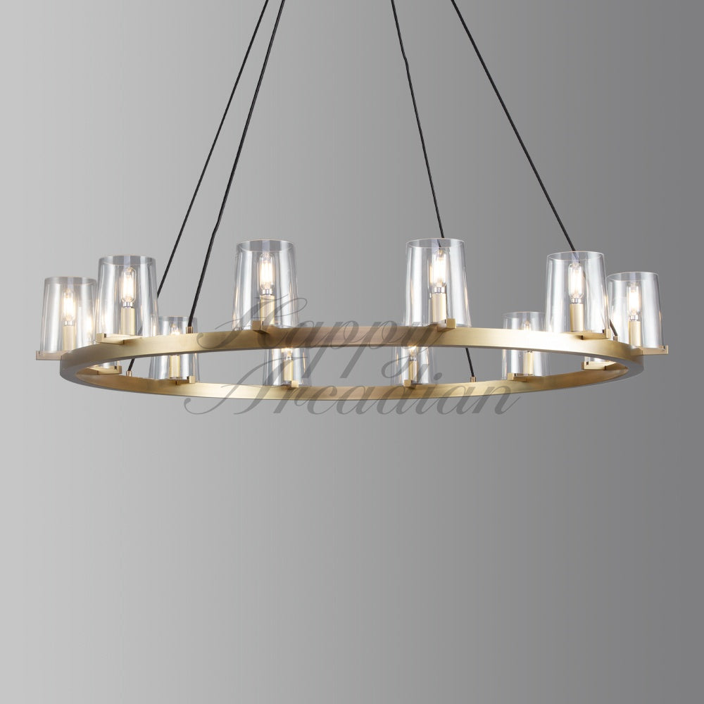 Brilliax Series Round Glass Chandelier