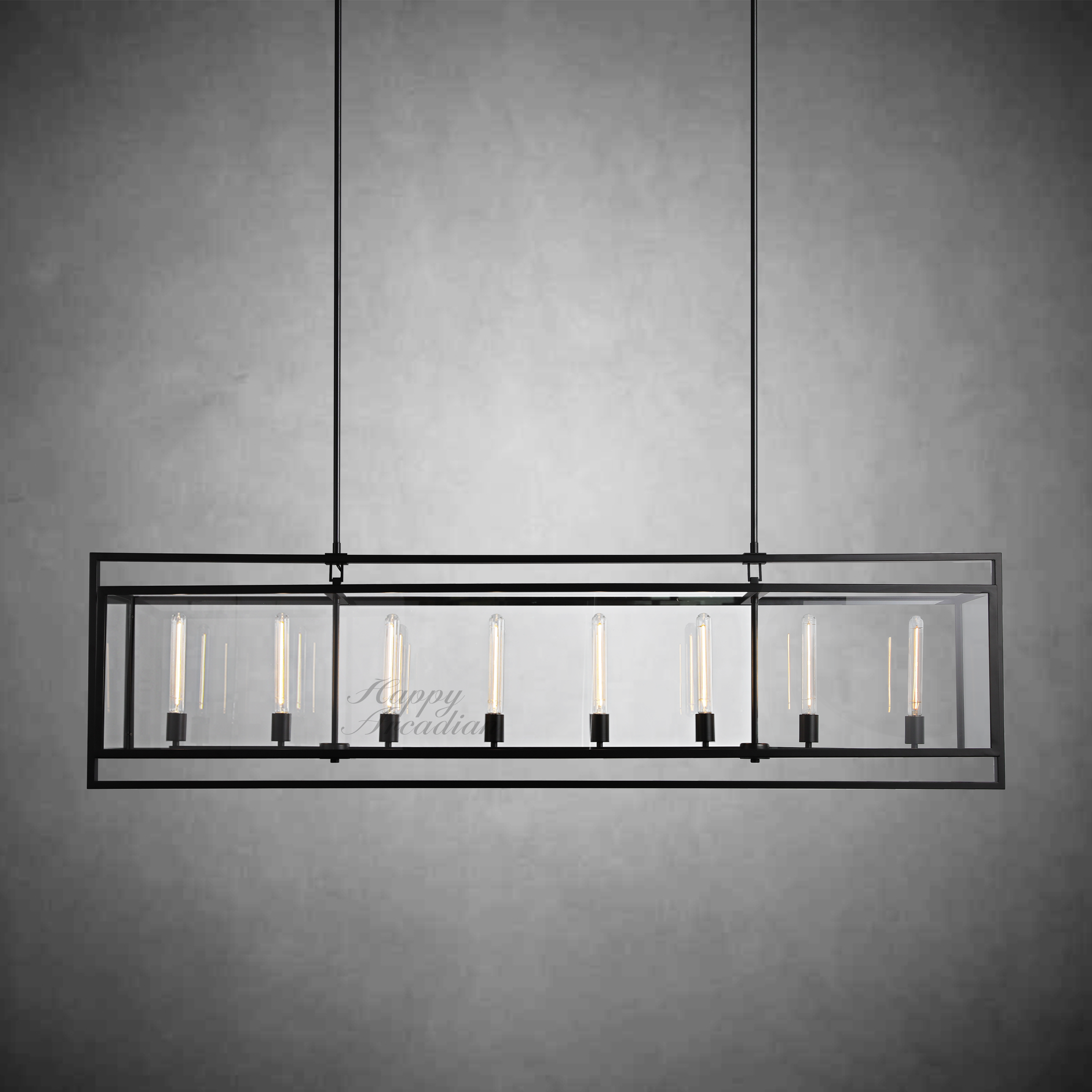 Verao Glass Rectangular Chandelier