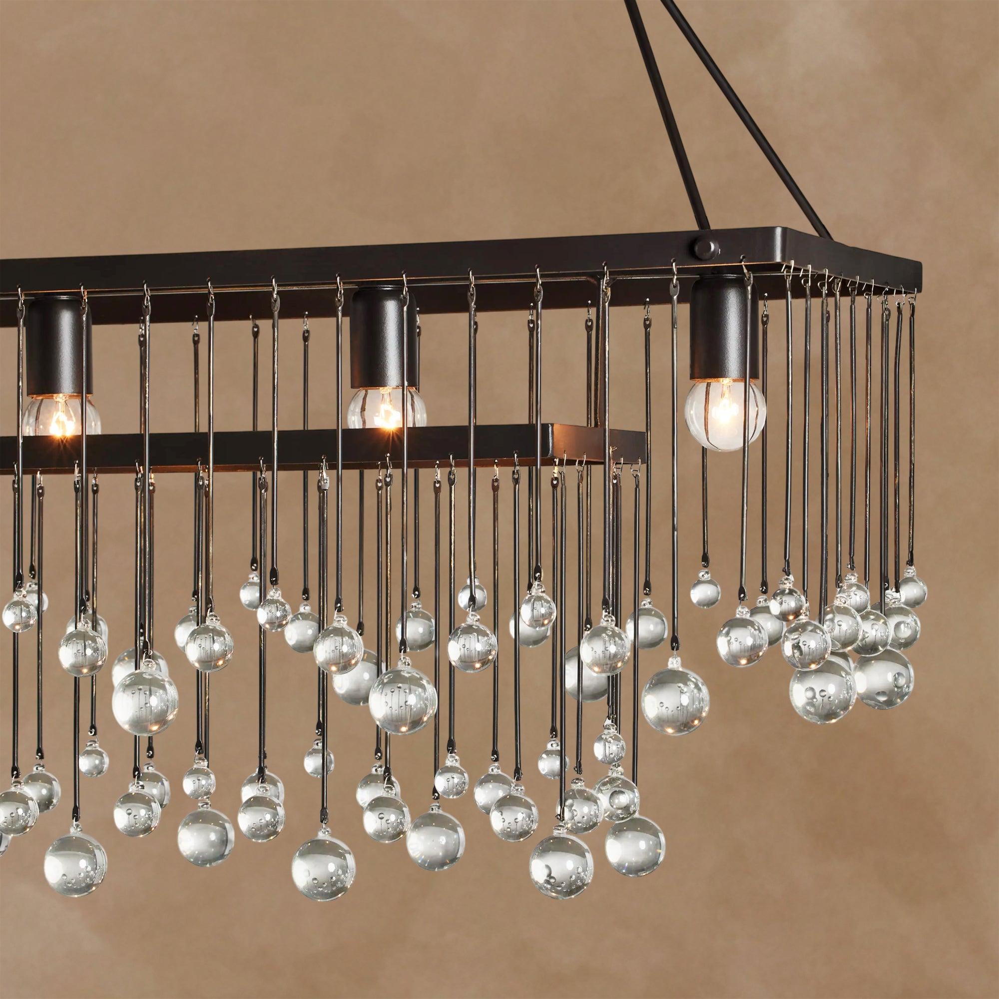 Aubrey Rectangular Chandelier Crystal Ball