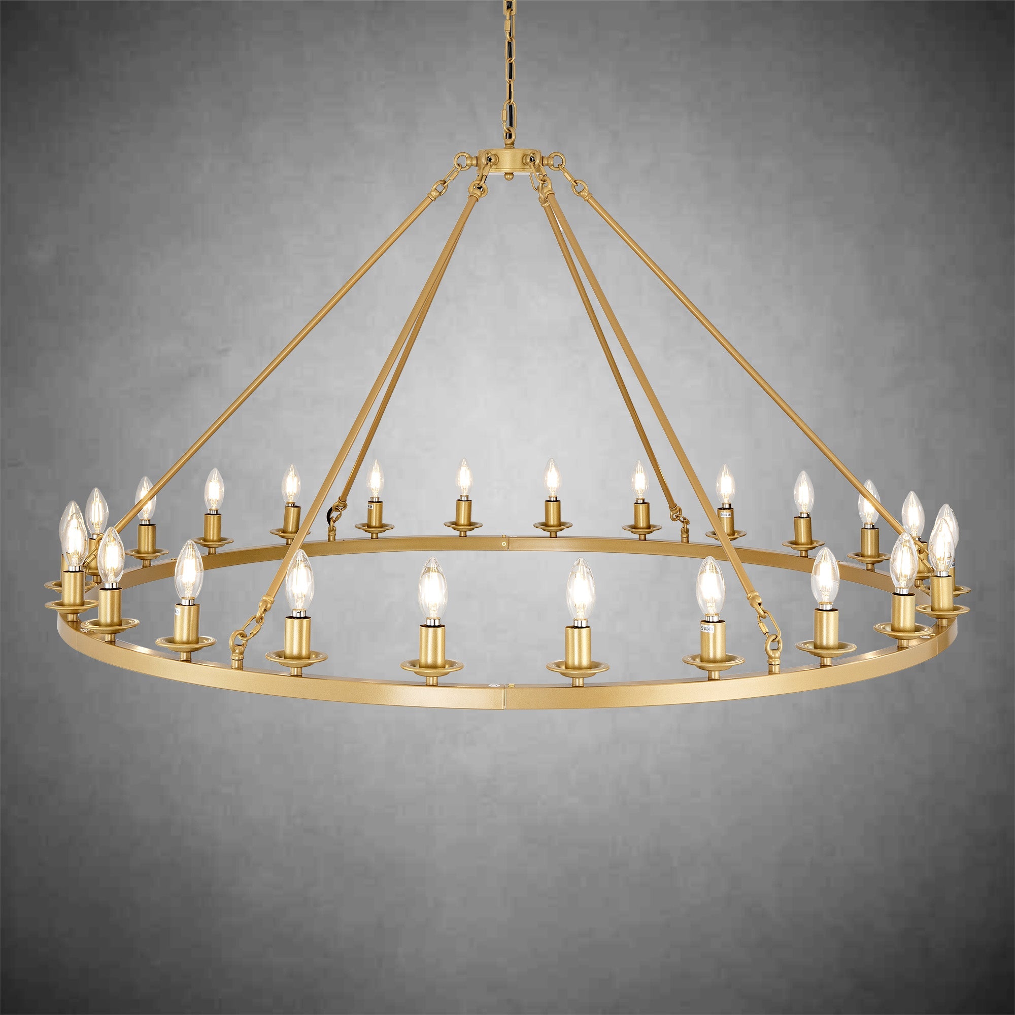 Modern wheel-shaped Chandelier