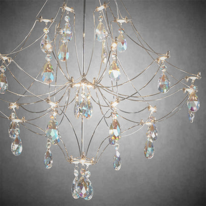 Crystal Chandelier  Sliver  Ceiling Light Fixture