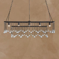 Averline Rectangular Chandelier Crystal Ball