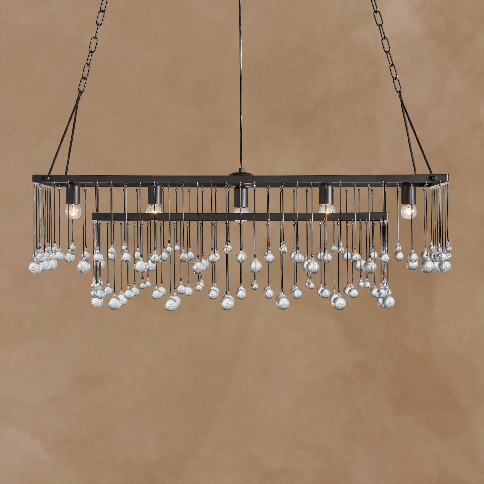 Aubrey Rectangular Chandelier Crystal Ball
