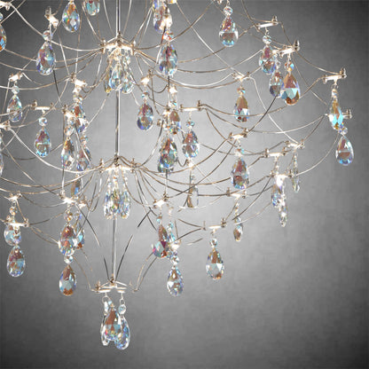 Crystal Chandelier  Sliver  Ceiling Light Fixture