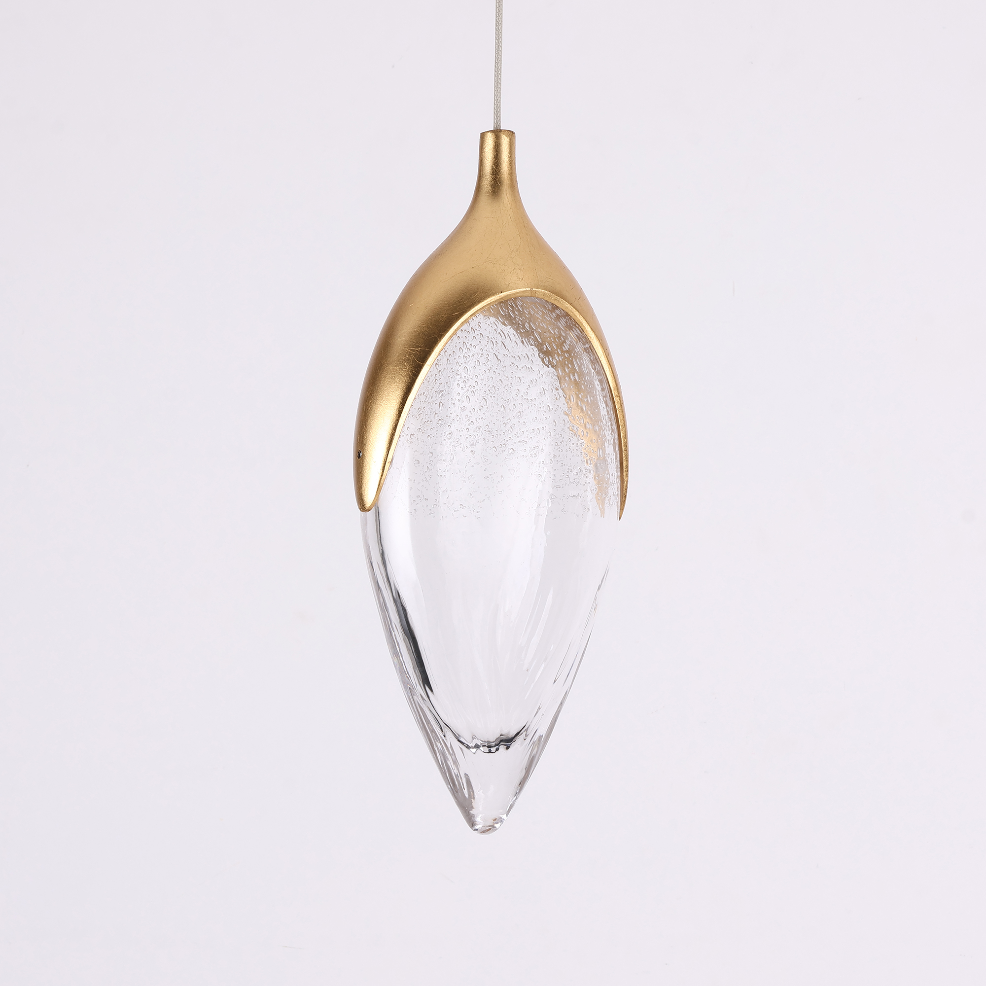 Olive Modern Brass Pendant Lamp