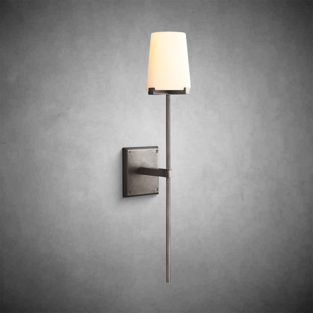 Brilliax Fabric Shade Torch Sconce