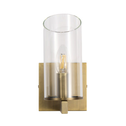 Modern Metal & Glass Wall Sconc