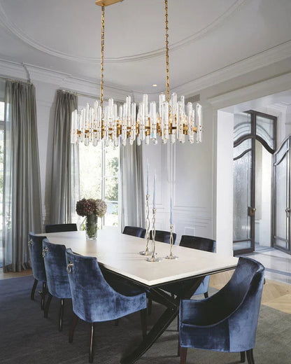 Boniton Prism Linear Chandelier 72"，28-Lights