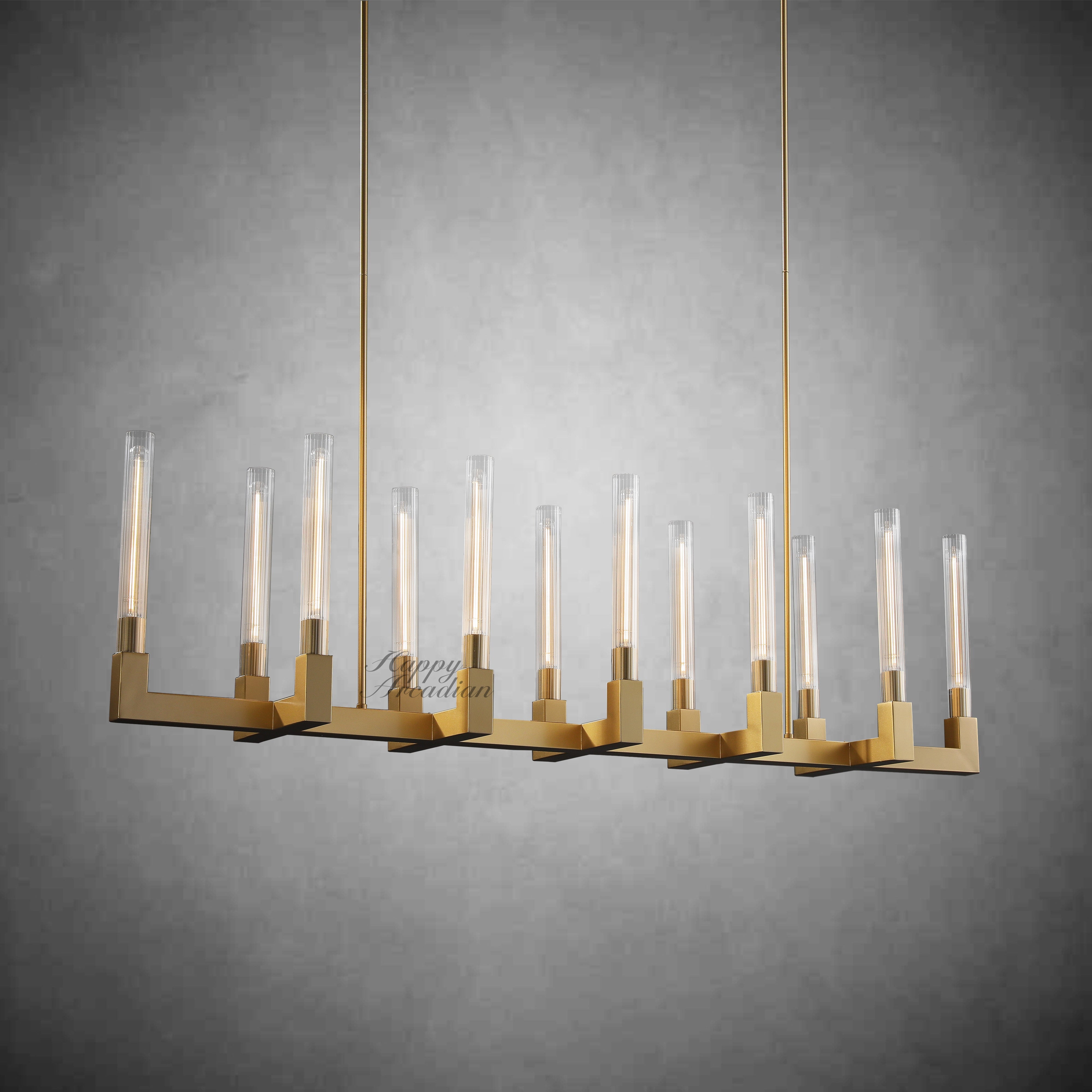 HA Candlestick Linear Chandelier Lighting 55'' 67"