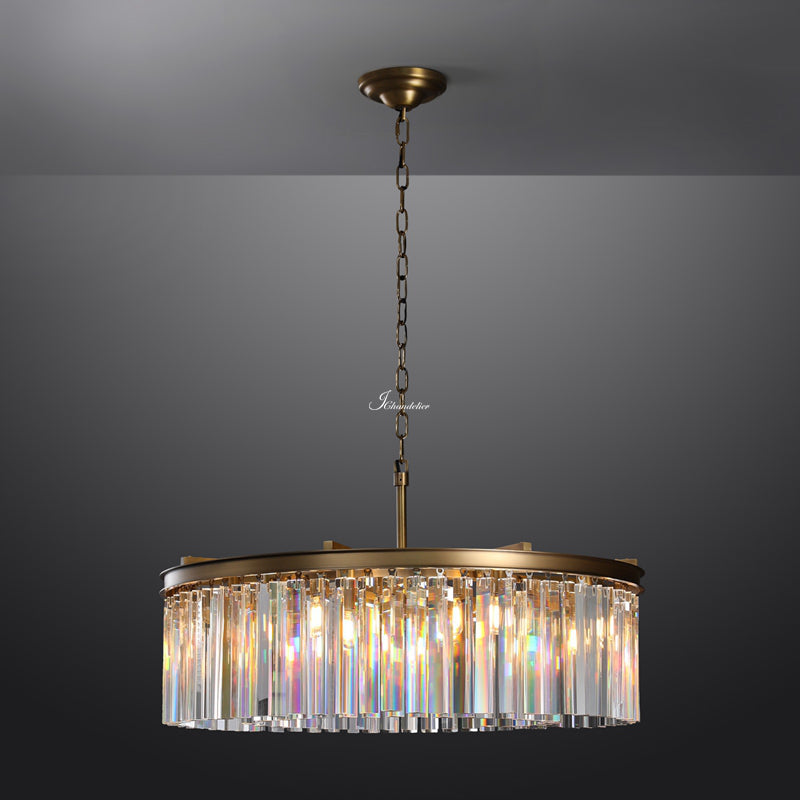 JC French Classicm Series K9 Crystal Round / Linear Chandelier