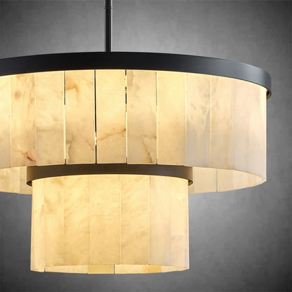 Alabaster Round Chandeliers