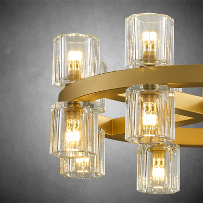 Black Wagon Wheel Chandelier
