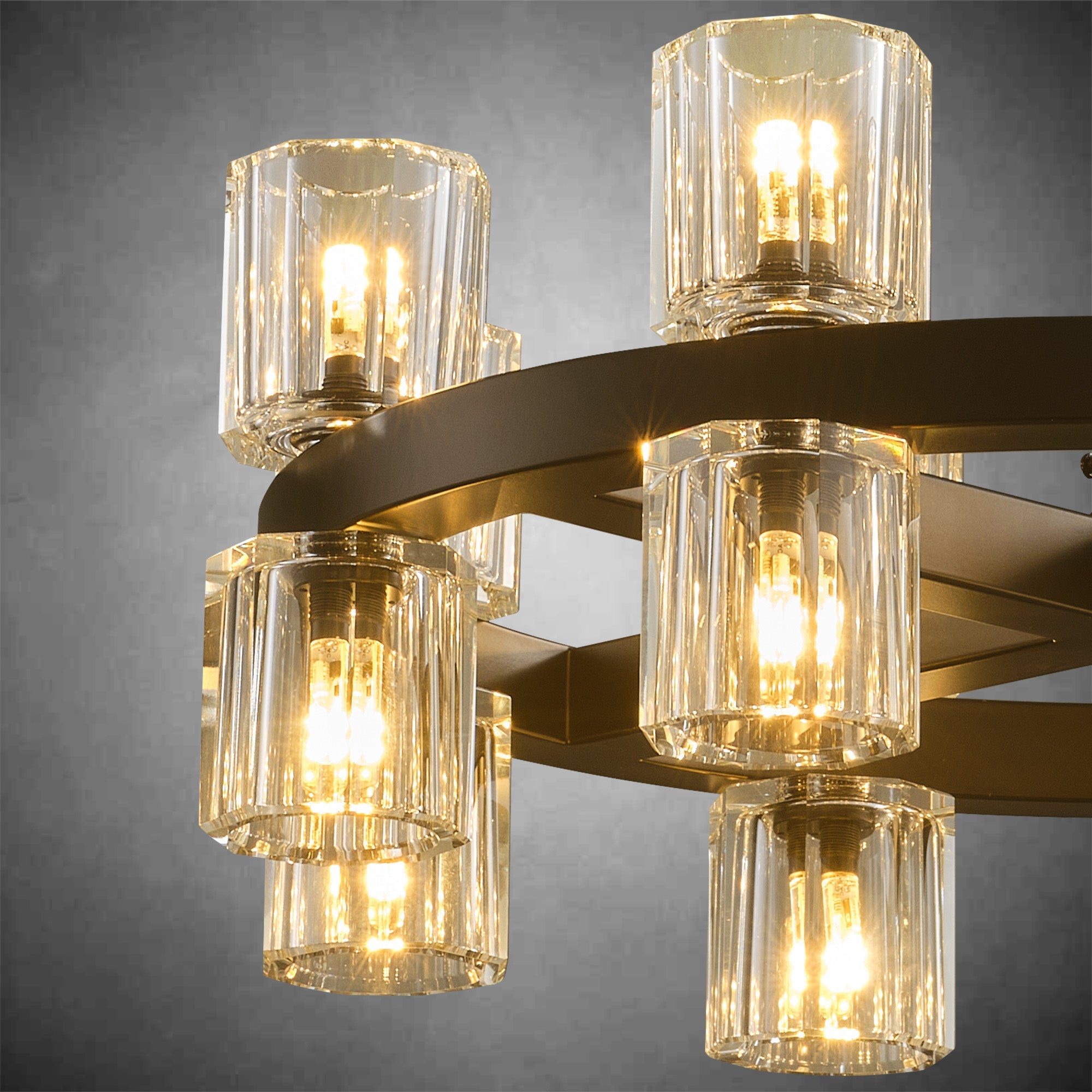 Black Wagon Wheel Chandelier