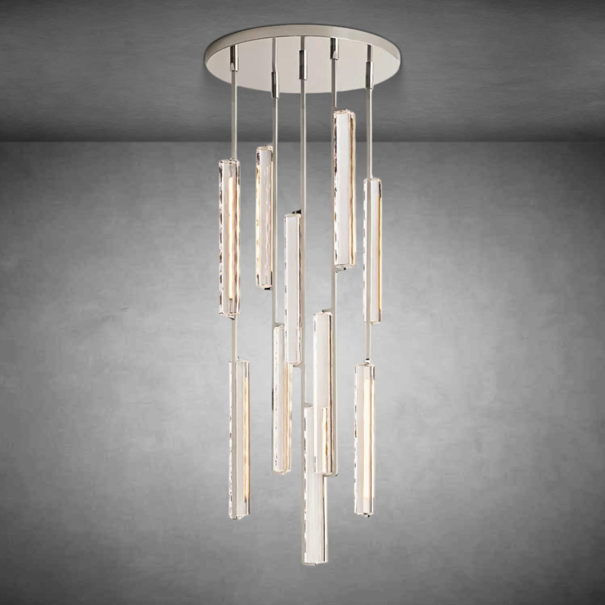 Aurivox Crystal Round Chandelier