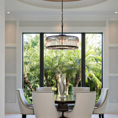 Lita Glass Round Chandelier