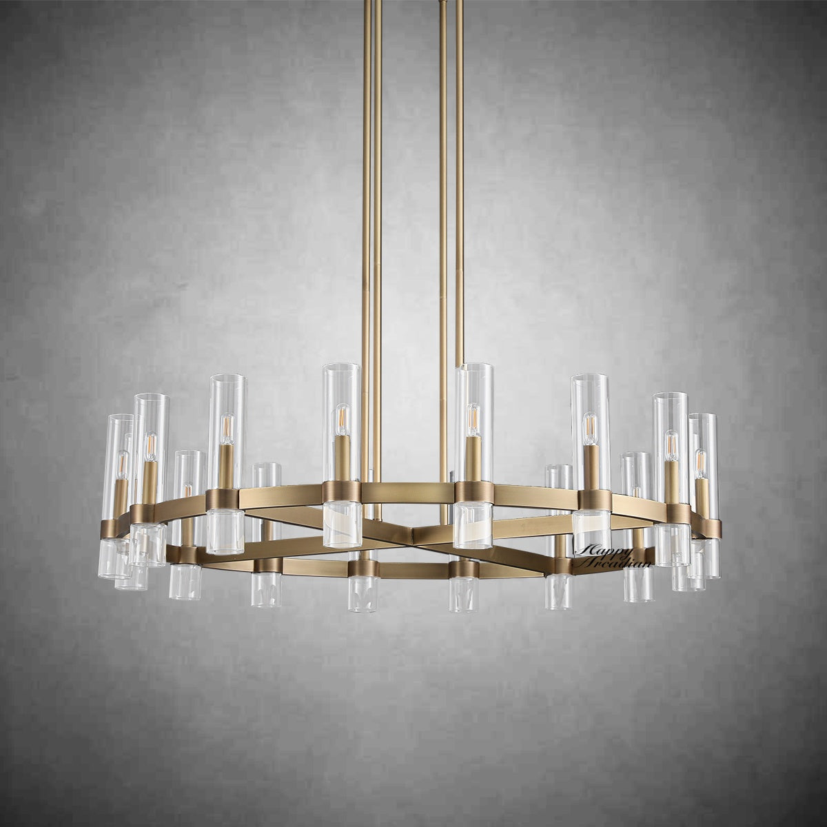 HA Rebecca Round Chandelier 48″, 16-Lights