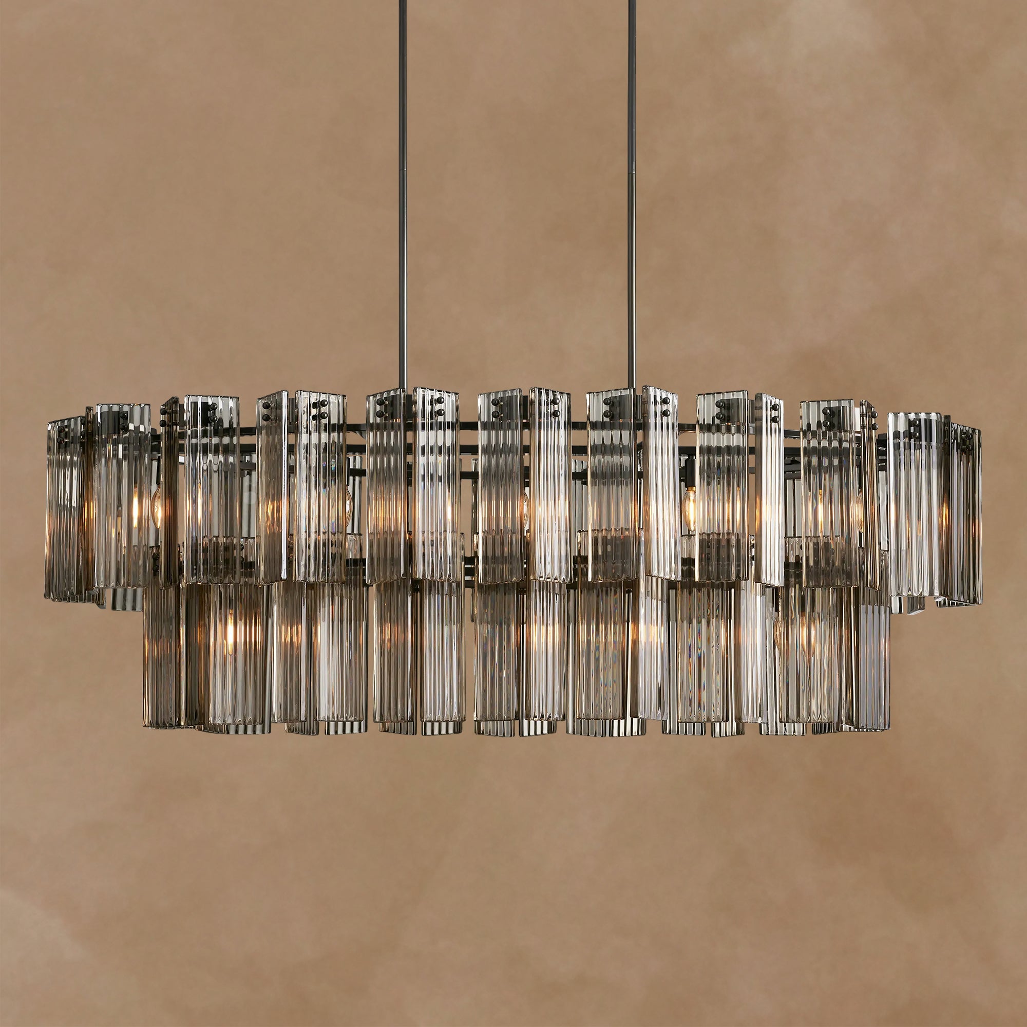 Delsie Oval 2 Tiered Chandelier